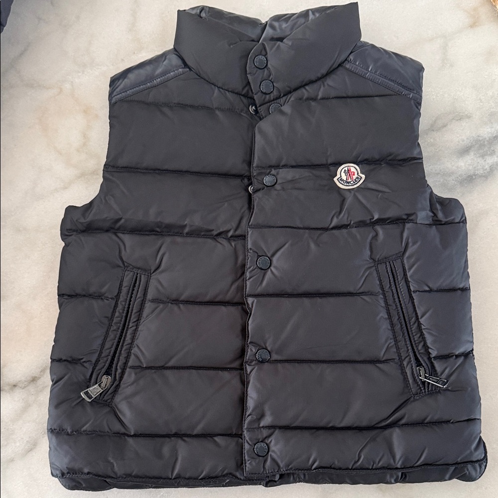 Moncler Dark Puffer Vest with Logo size 6